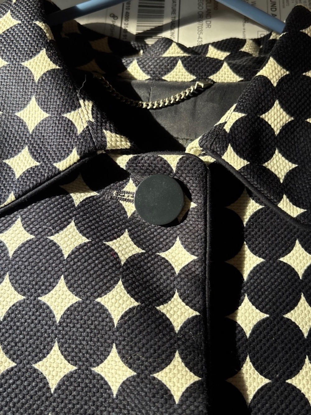 Talbots Vintage Polka dot cotton coat. Size 8 Never Worn - Picture 4 of 7